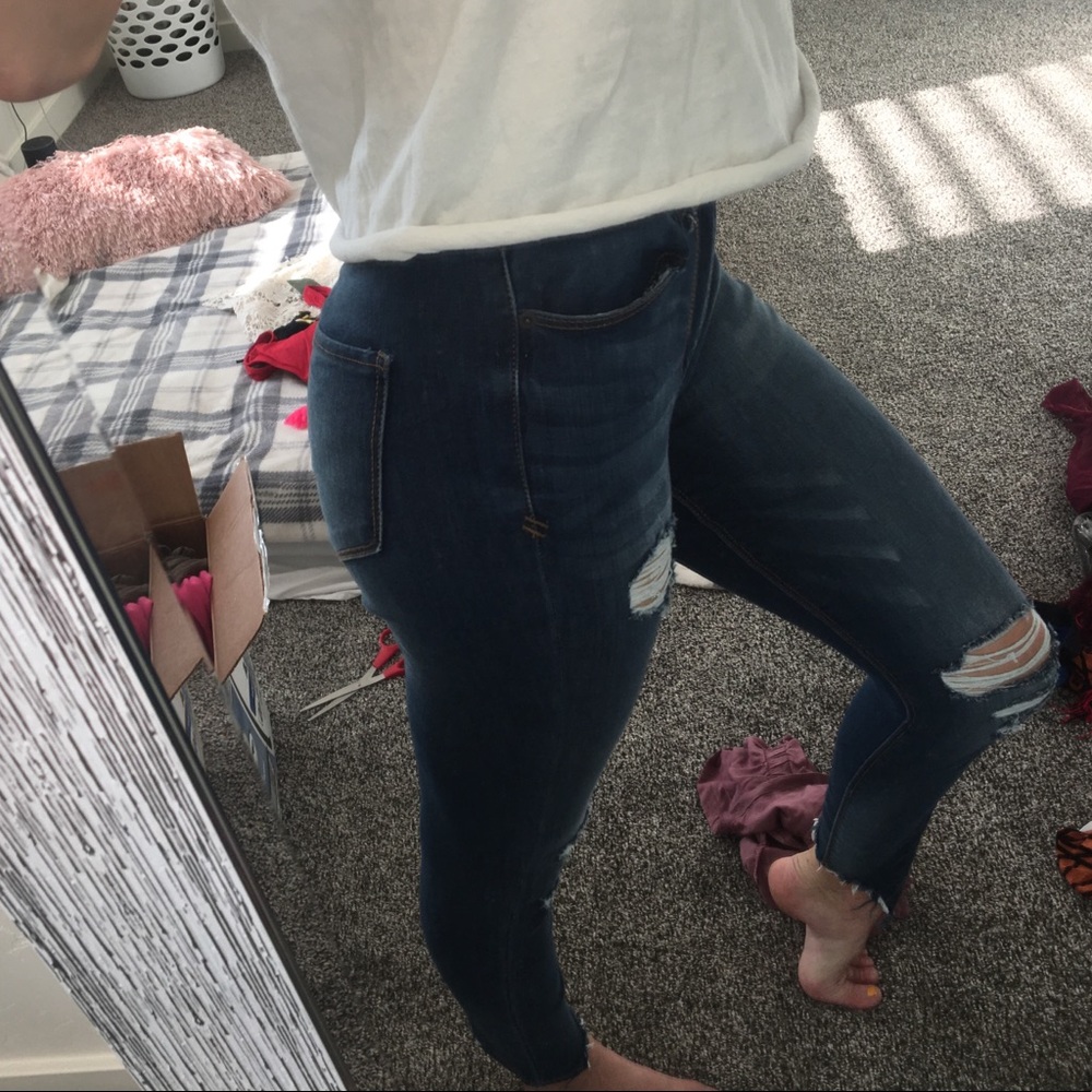 skinny ripped jeans